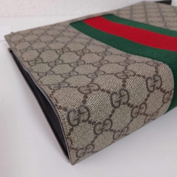 GUCCI  Ophidia leather clutch bag - Picture 3 of 16